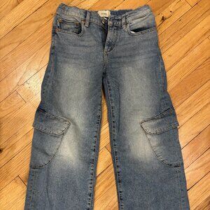 DL1961 Girls' Wide Leg Jeans